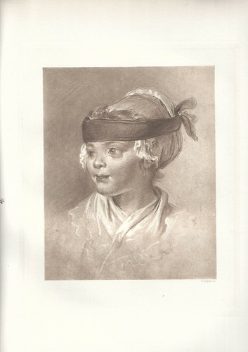 Stampa antica bambina - antica,