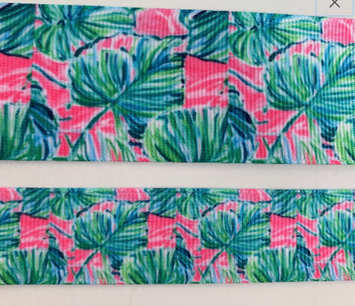 Nastro grosgrain floreale - , 7/8"