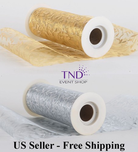 Rotolo organza stampa foglia - organza,